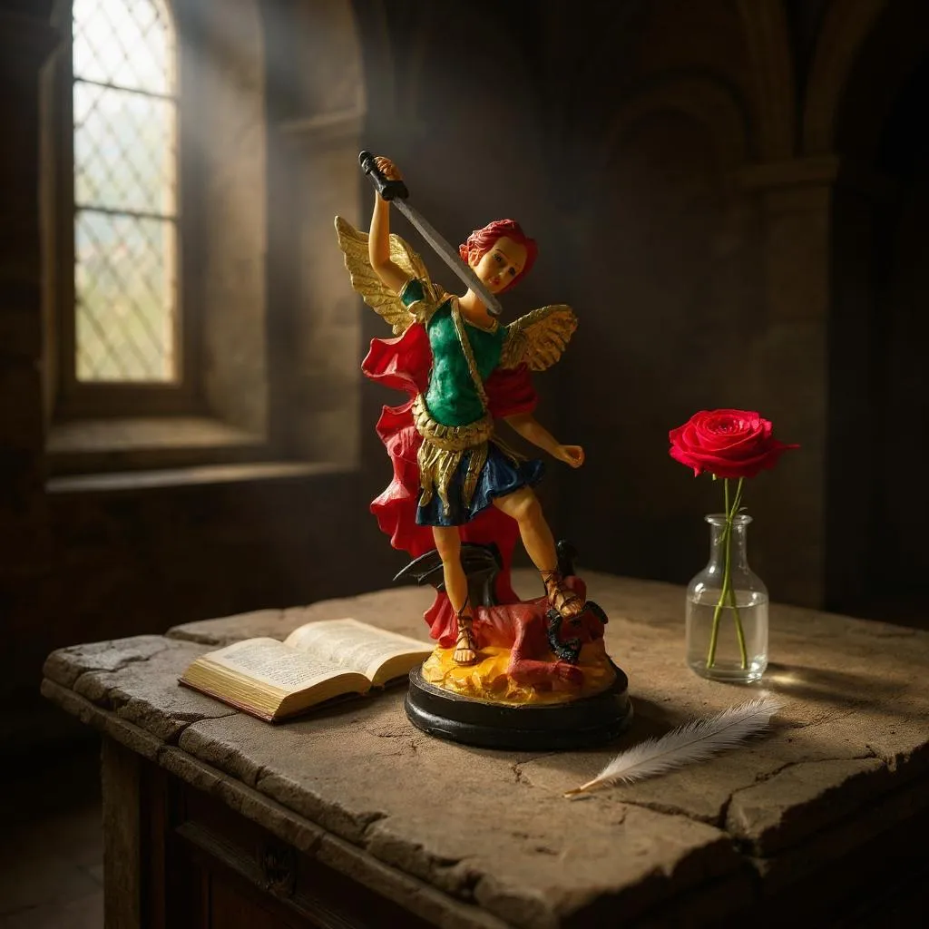 San Miguel Escultura De Resina