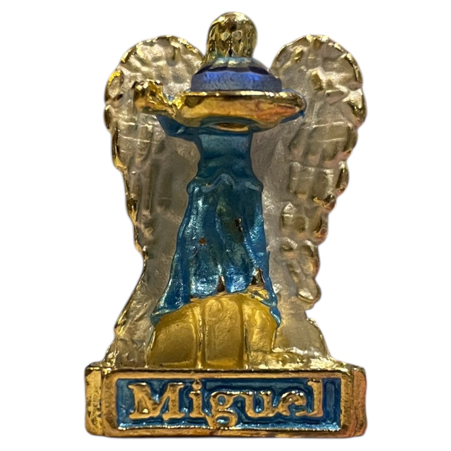 Set of 7 Archangels, Miniature Figures, Brass Plated 39mm