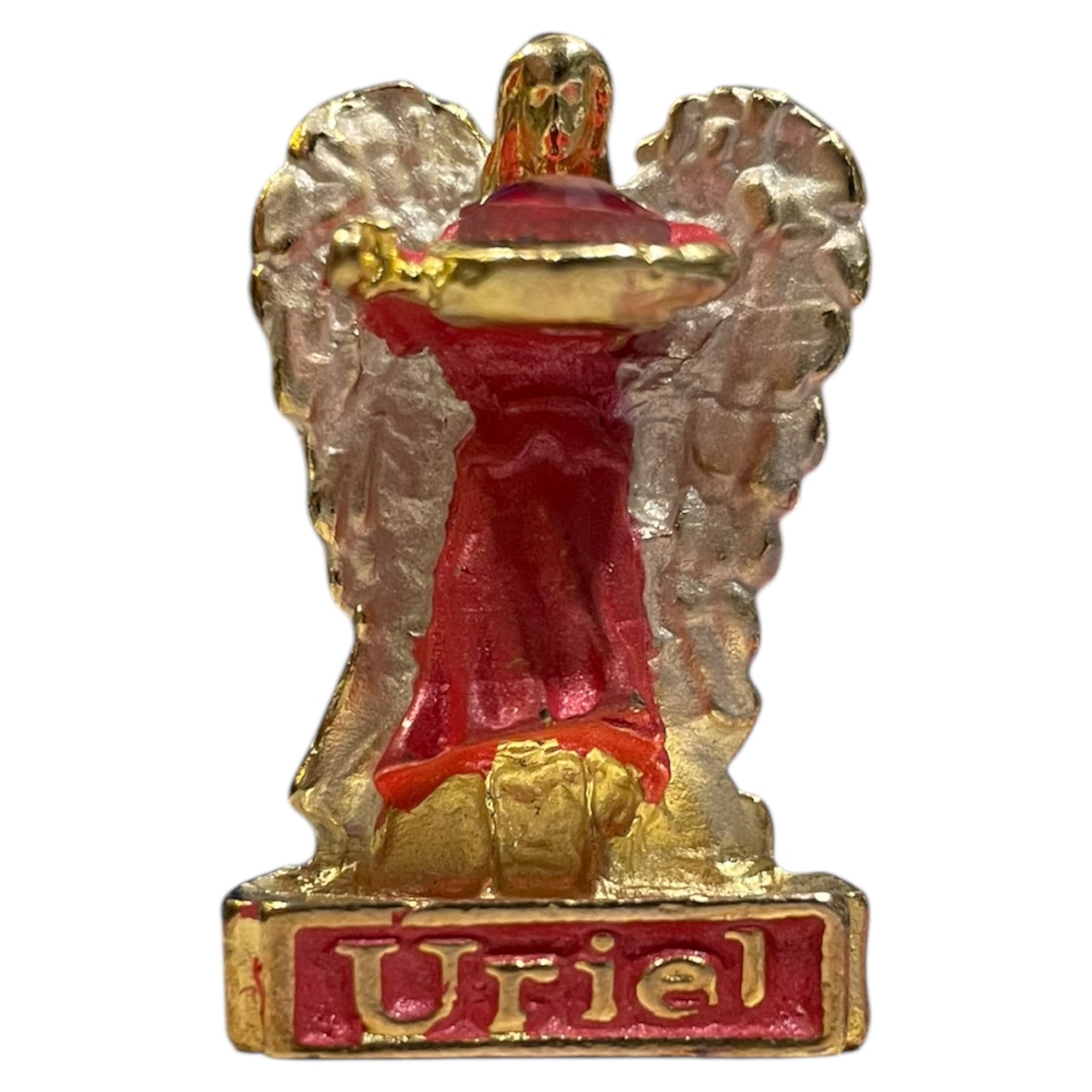 Set of 7 Archangels, Miniature Figures, Brass Plated 39mm
