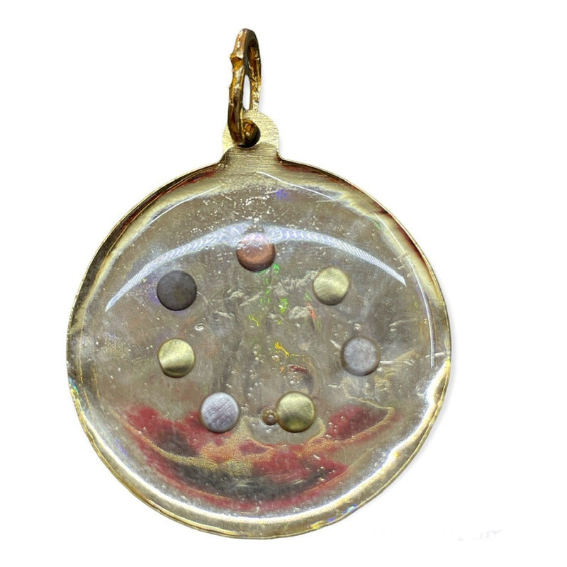 Exterminator Talisman Amulet Encapsulated and Gold Plated 4cm