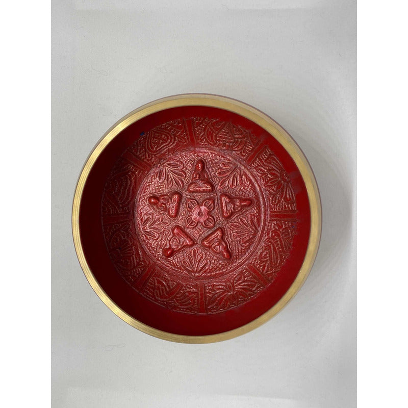 Tibetan Singing Bowl 95mm Diameter 7 Metals Imported Cleaning
