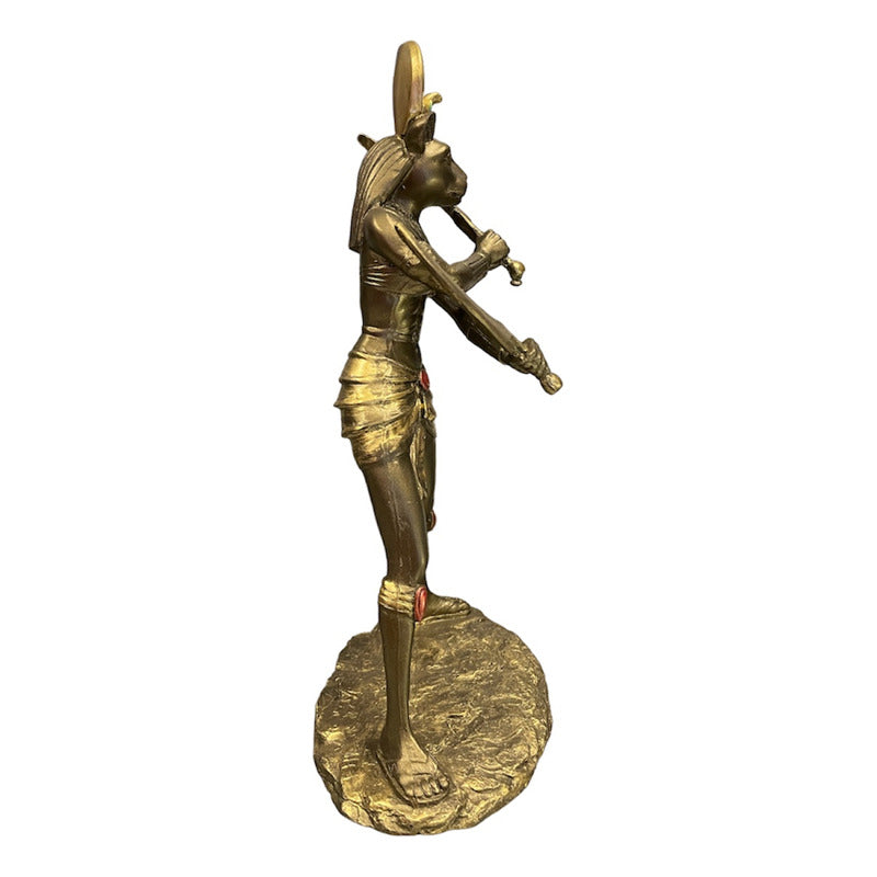 Sekhmet Egyptian Resin Figure 27cm High Bronze Type
