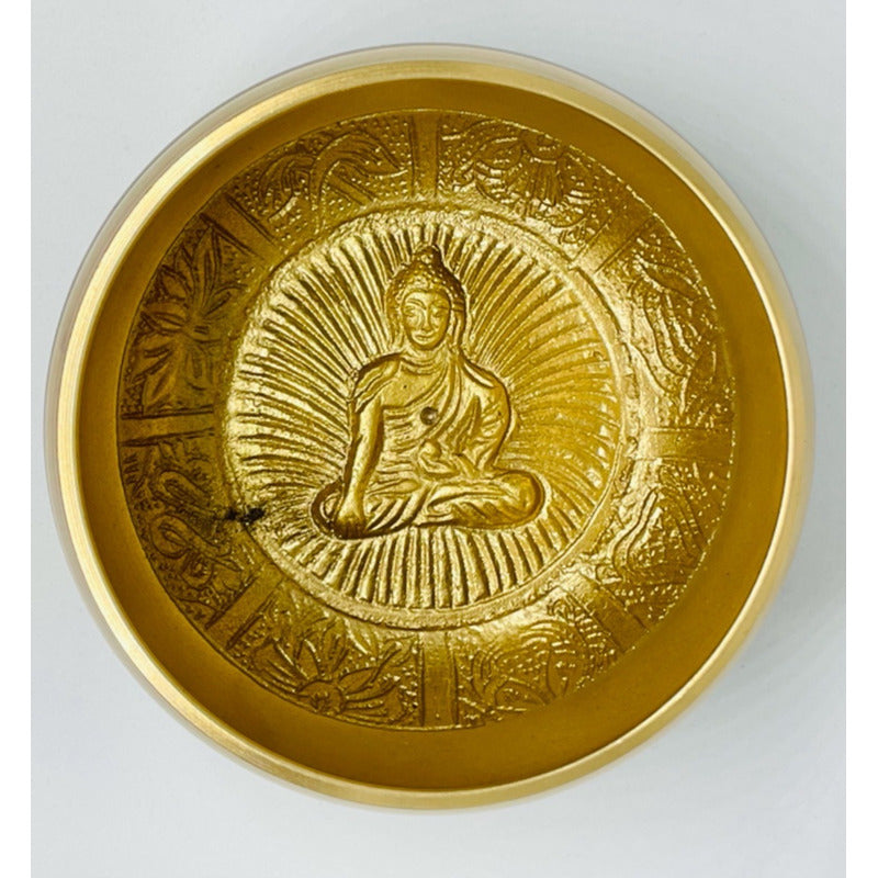 Tibetan Singing Bowl 95mm Diameter 7 Metals Imported Cleaning