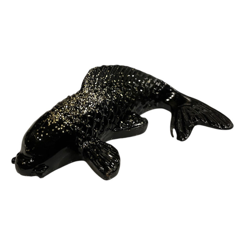 Carp, Ajowana, Fish of Abundance Crystal Resin Sculpture