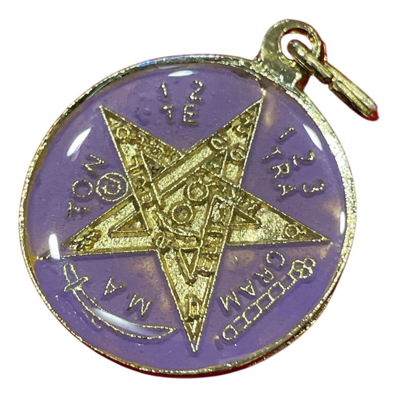 Medium Ritualized Pentagram 7 Metals Tetragrammaton