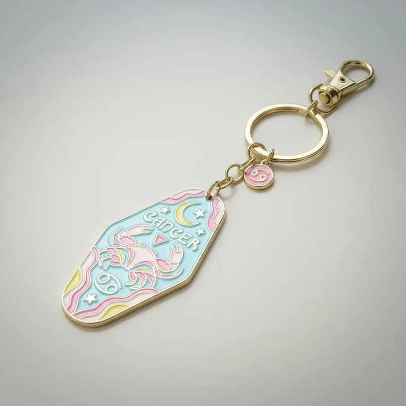 Llavero Zodiacal Hereje Diseño Astrológico Original Cancer