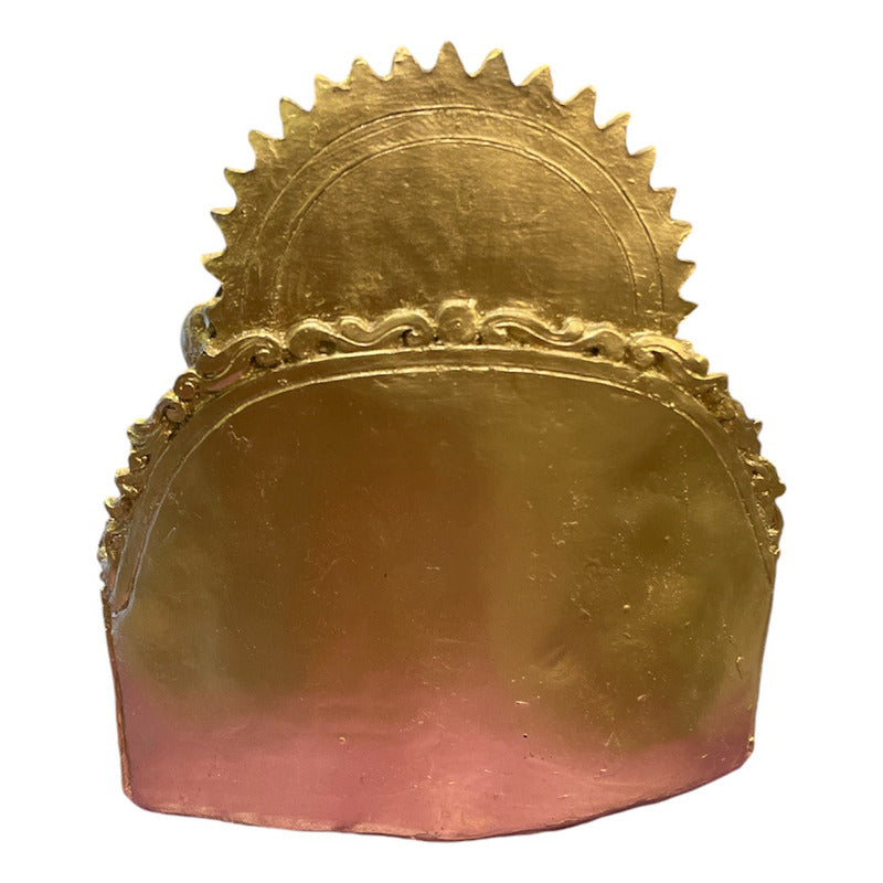 Ganesh Throne Resin Statue 14 Cm.