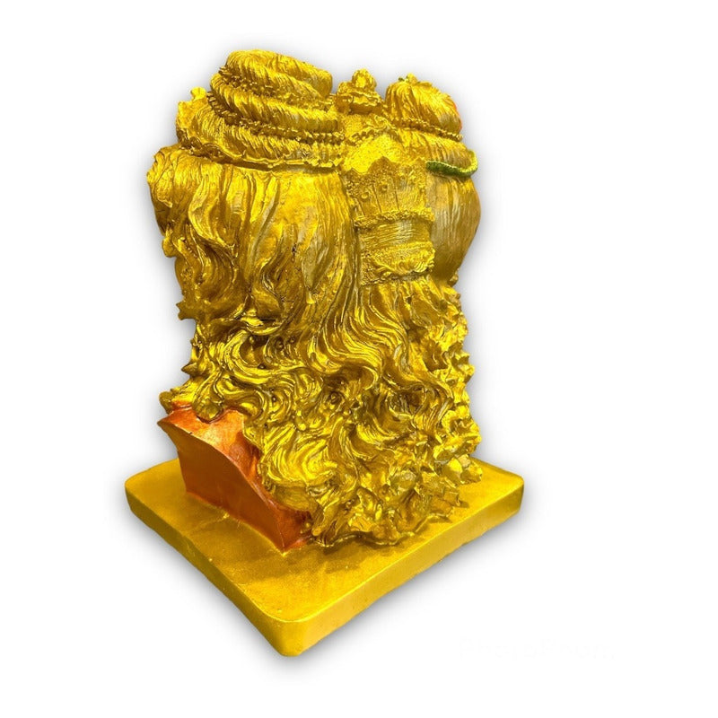 Ganesh Shiva Parvati Familia Sagrada Figura De Resina 21.5cm