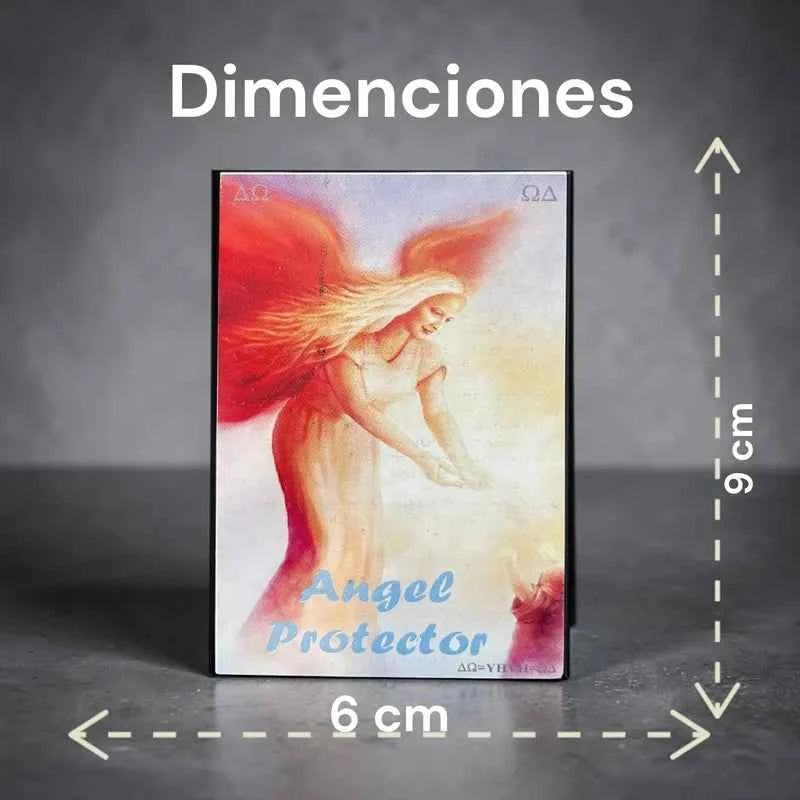 Estampas Coleccionables Esoterismo 5 Piezas Iguales Por Pac Angel Protector Religióso