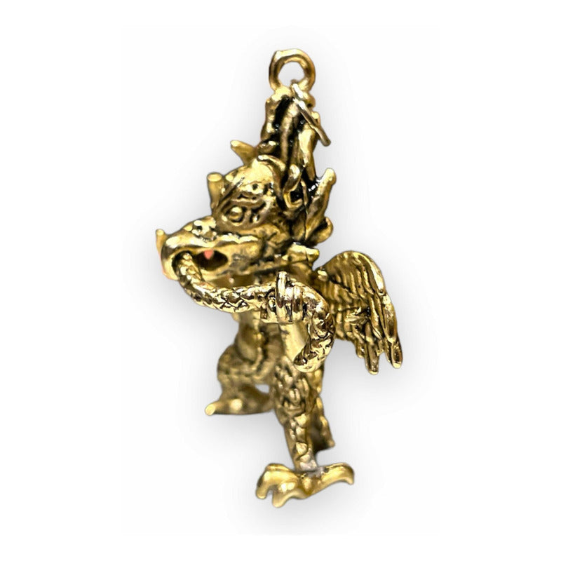 Garuda Amulet In Gold-Plated Metal 18x35x40mm