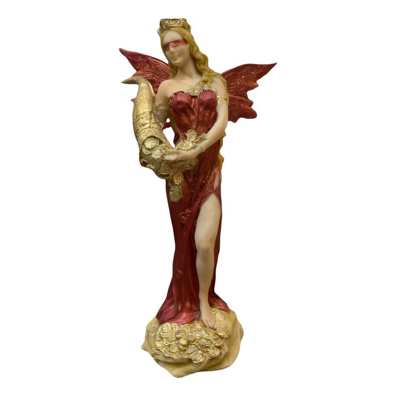 Abundia Statue With Wings 28 Cm Resin.