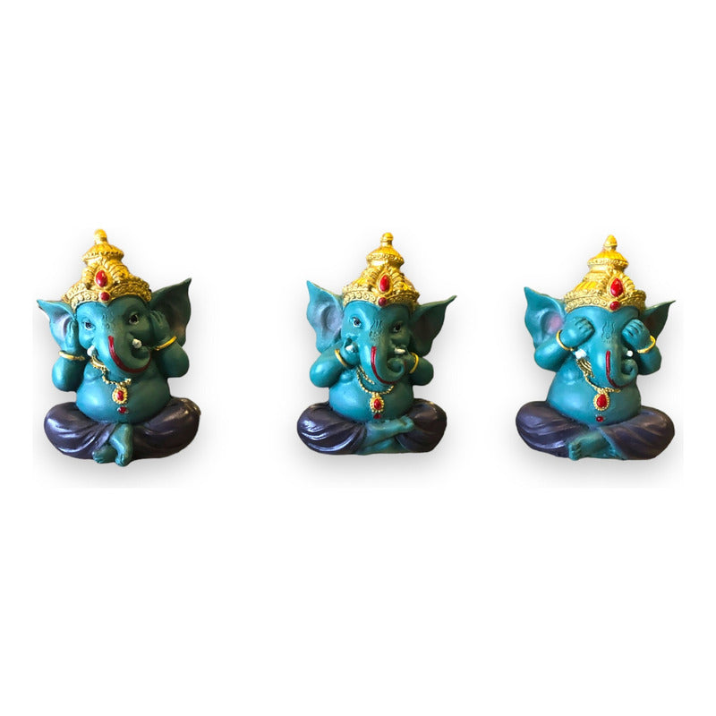 Set of 3 Ganesh 10cm