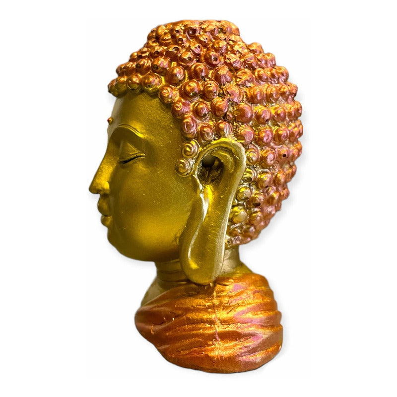 Buddha Incense Burner Resin Sculpture 9x6x6cm