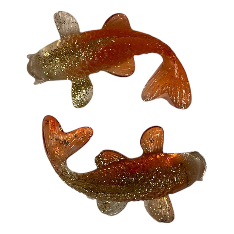 Carp, Ajowana, Fish of Abundance Crystal Resin Sculpture