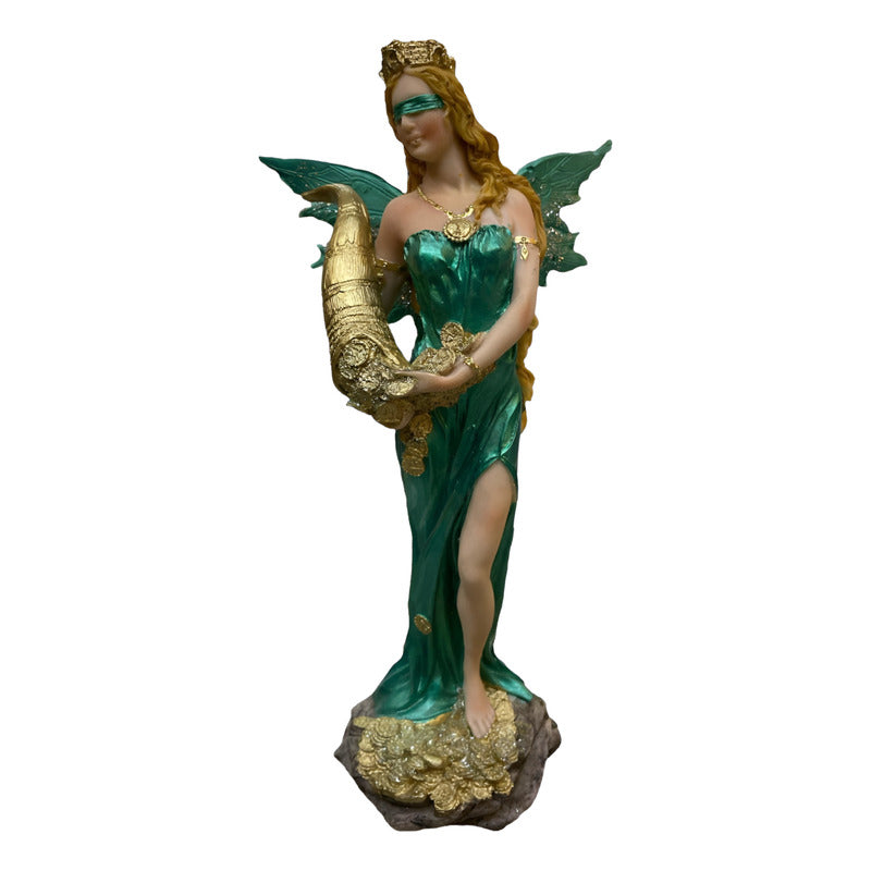Abundia Statue With Wings 28 Cm Resin.