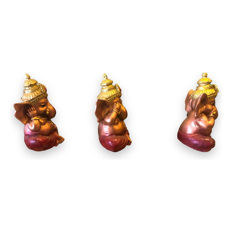 Set of 3 Ganesh 10cm