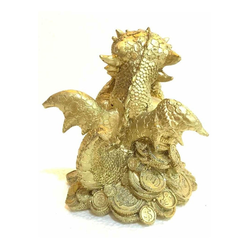 Baby Type Dragon Resin 14.5 Cm National Hand Painted.