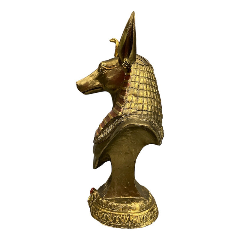 Egyptian Anubis Resin Figure 23cm Bronze Type