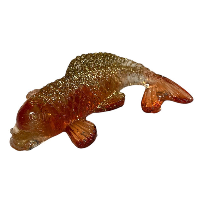 Carp, Ajowana, Fish of Abundance Crystal Resin Sculpture