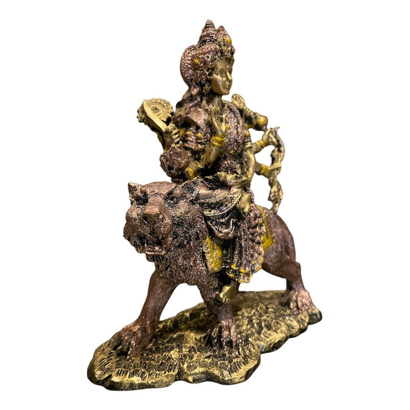 Durga Hindu-Göttin Harzfigur 15,5 cm