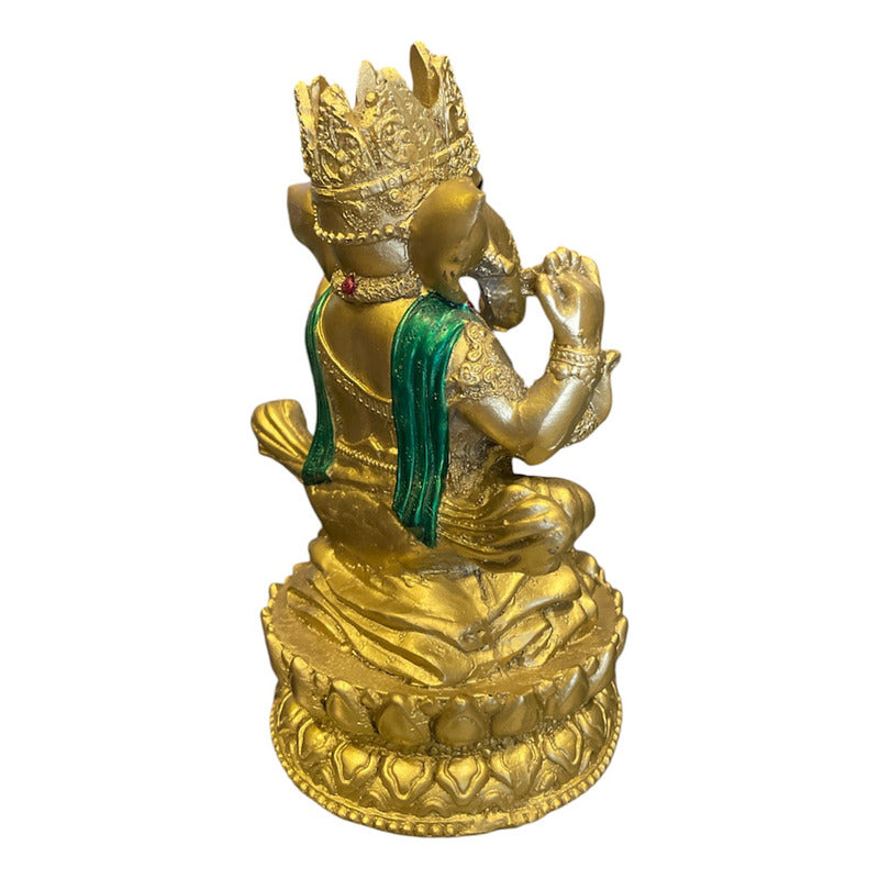 Ganesh Crown Flower Ready Resin National 16 Cm