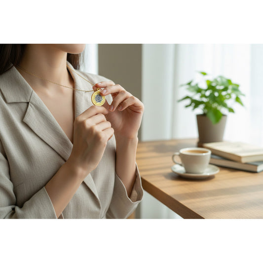 Sello Seite Arcangeles Metatron Dije Metal Encapsulado 30mm