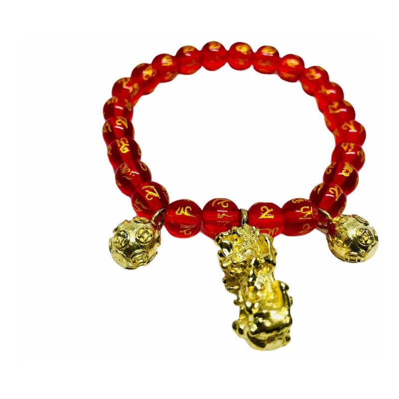 Piyao Bracelet Protection Feng Shui Pixiu Elastic 8-10cm