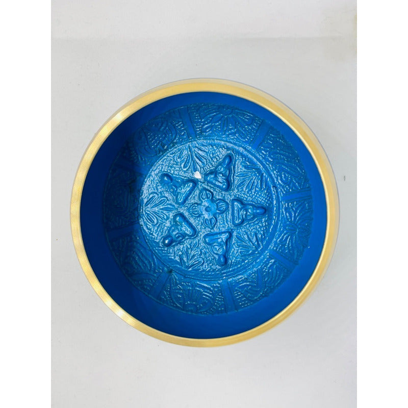 Tibetan Singing Bowl 95mm Diameter 7 Metals Imported Cleaning