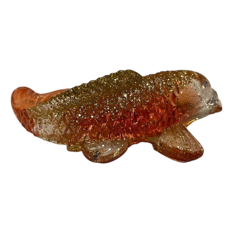 Carp, Ajowana, Fish of Abundance Crystal Resin Sculpture