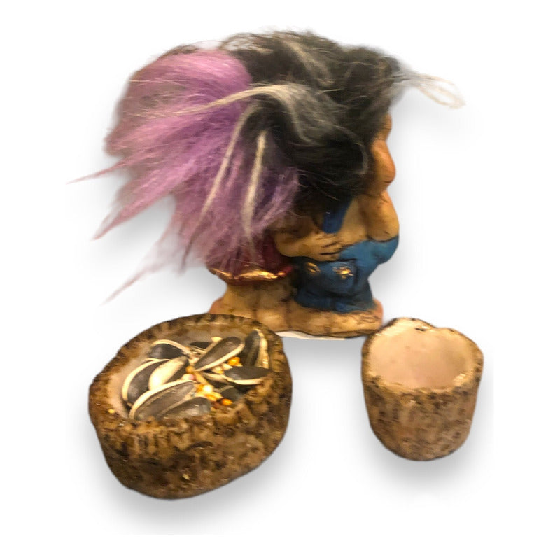 Troll Twins + Feeder 9 Cm National Resin Figure