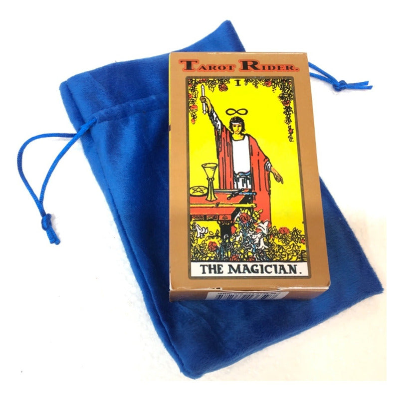 Tarot Rider + Instructivo + Amuleto + Morral Import. 12.5cm