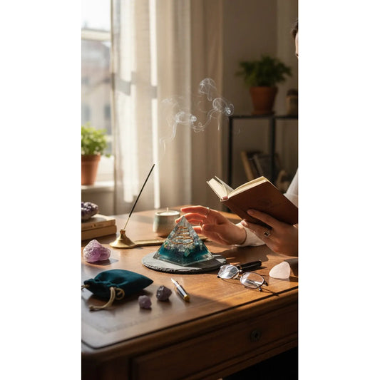 Piramide Orgonita 4 Cm De Altura Verde