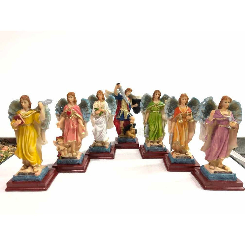 Set of 7 Archangels 15.5 cm National Resin Michael...