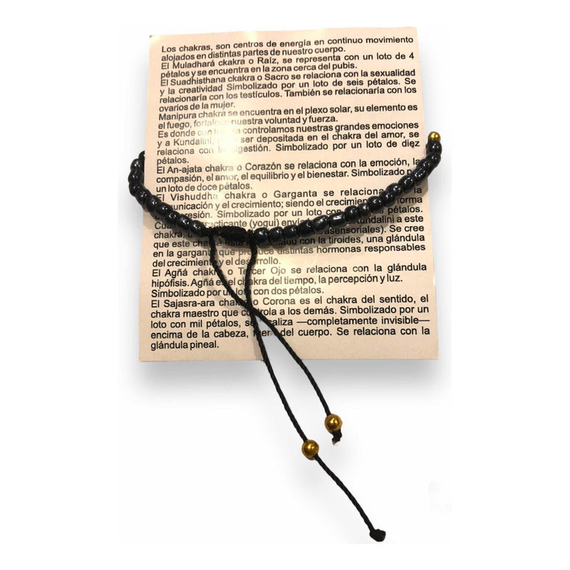 7 Chakras Chaquiron Bracelet Woven from Thread