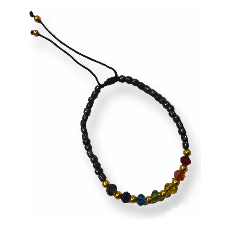 7 Chakras Chaquiron Bracelet Woven from Thread