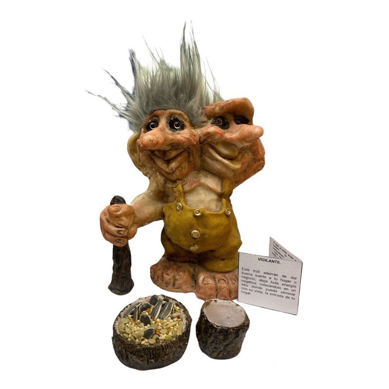 Troll Mediano + Comedero + Bebedero +semillas Varios Modelos