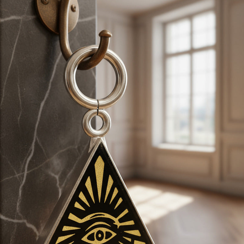 Espejos Triángulo Ojo Visor De Cristal Grabado 5x5