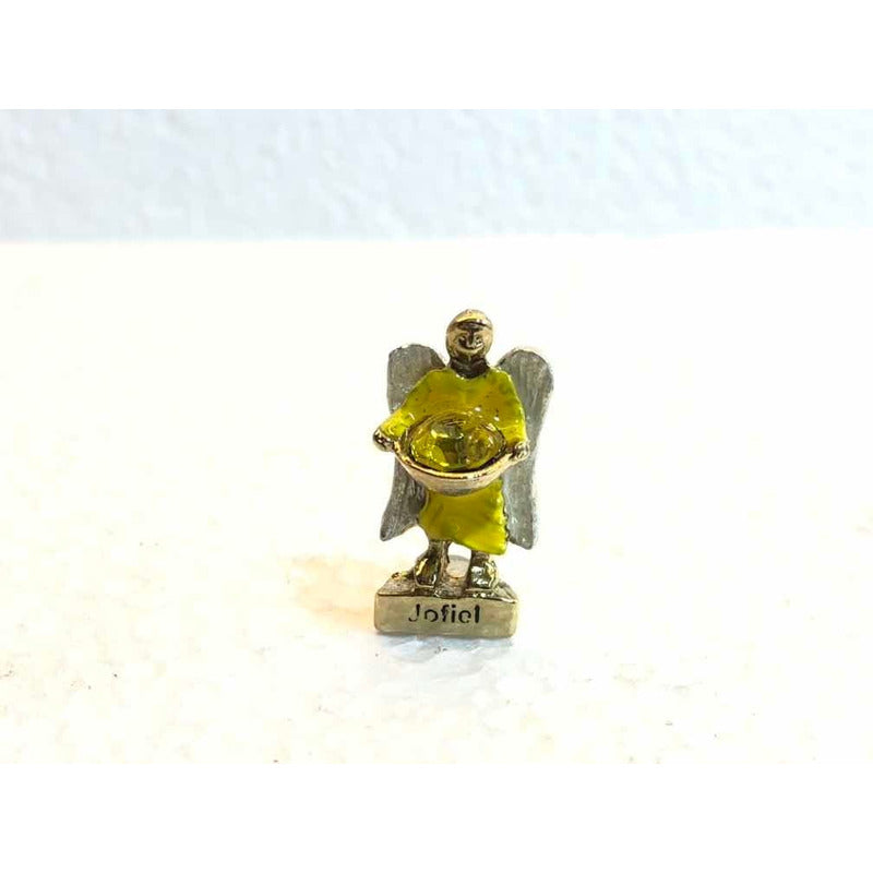 7 Arcangeles Juego Baño De Oro Con Cristal 3 Cm