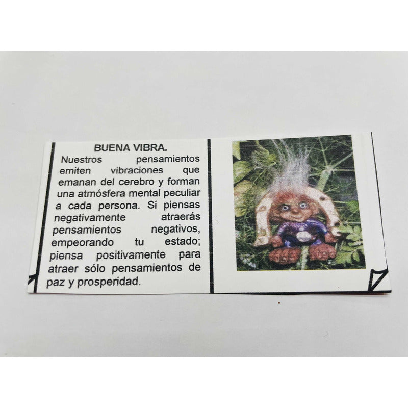 Troll Buena Vibra + Comedero 9cm Figura De Resina Nacional.