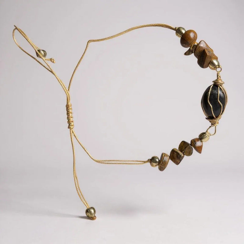 Pulsera Hereje Ajustable De Cuarzo