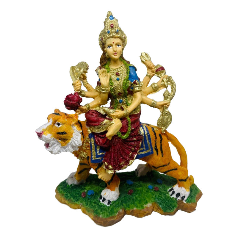 Durga Hindu-Göttin Harzfigur 15,5 cm