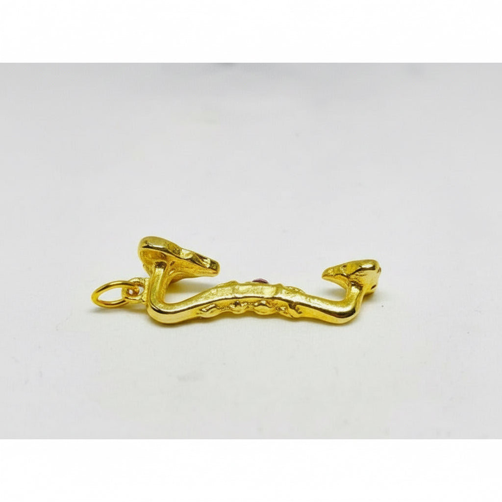 Ru Yi Feng Shui Amulett vergoldet mit Kristall 4 cm