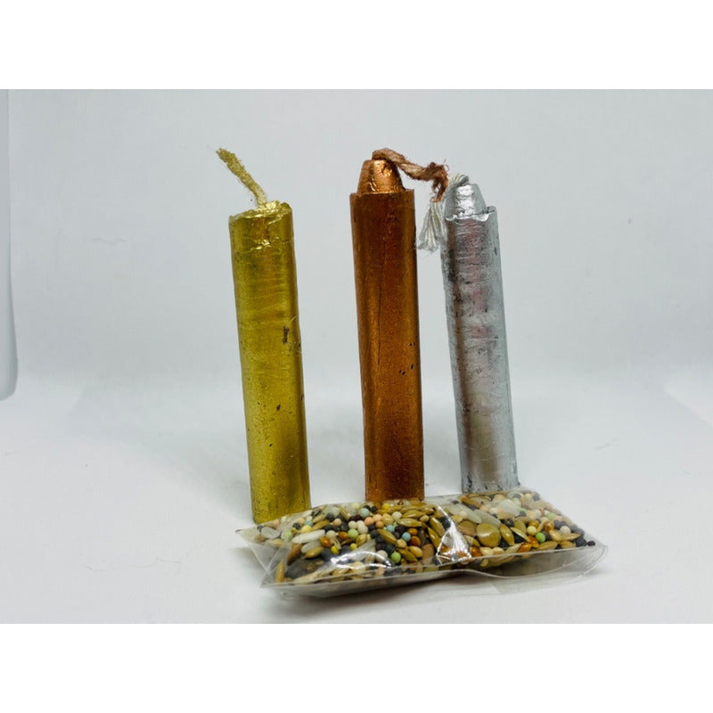 Holy Trinity Mini-Kerzen 3er-Pack mit Samen 9 cm