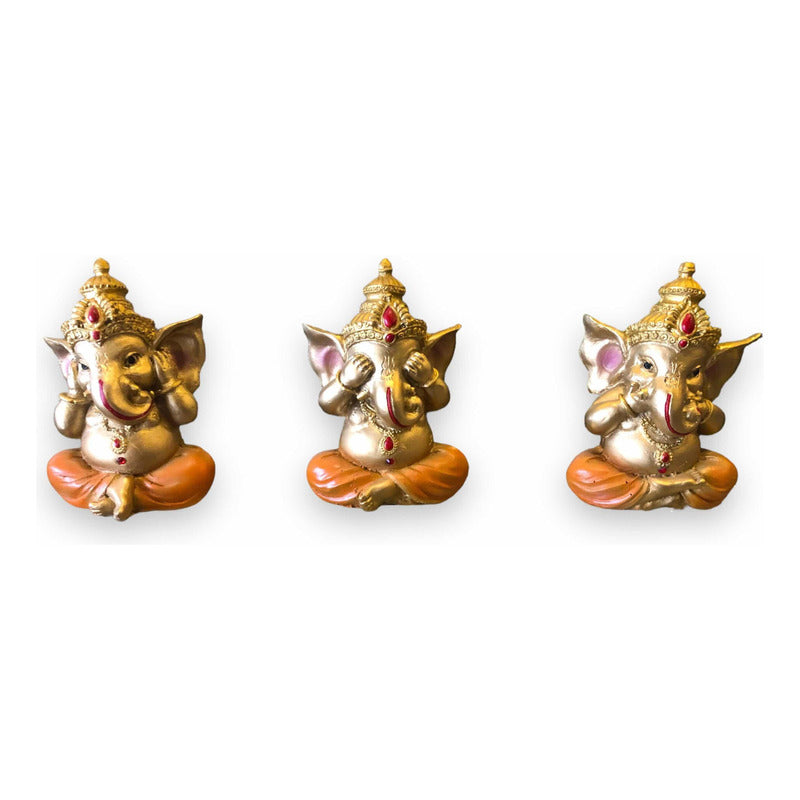 Set of 3 Ganesh 10cm