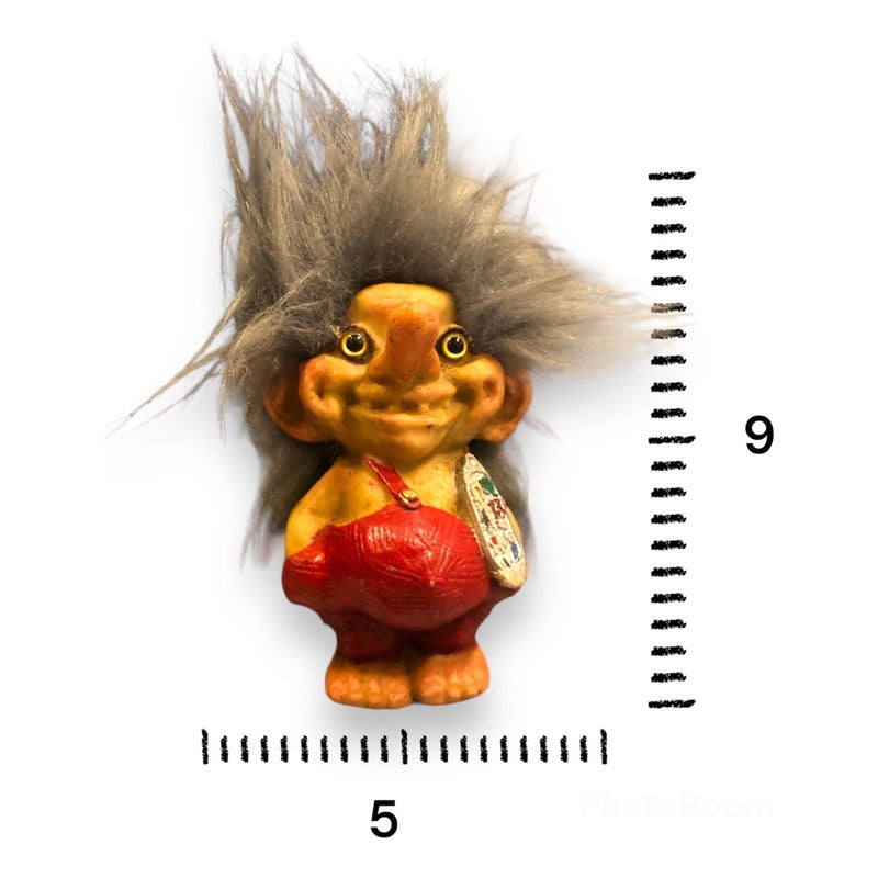 Troll-Talisman + Futterspender + Samen + Karte, 9 cm hoch