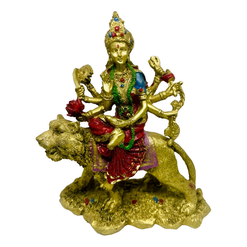Durga Hindu-Göttin Harzfigur 15,5 cm