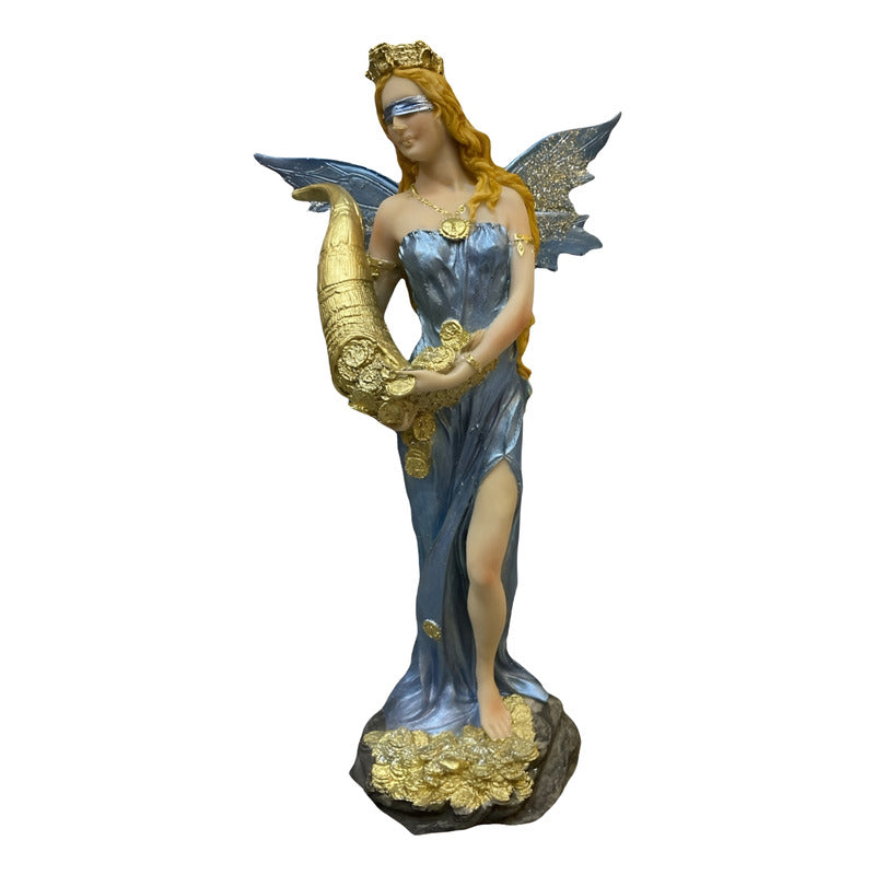 Abundia Statue With Wings 28 Cm Resin.
