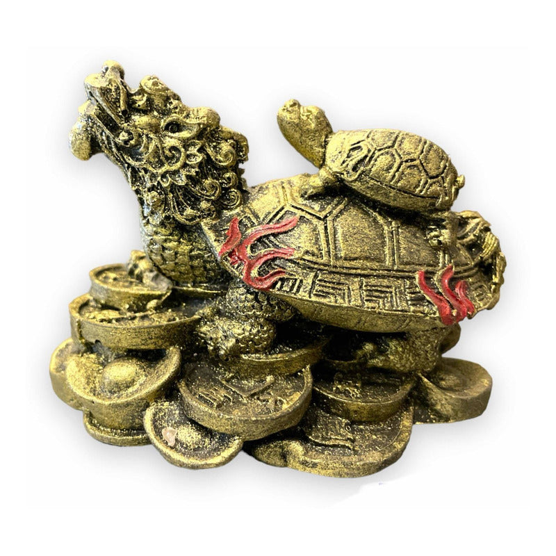 Resin Dragon Turtle Guardian of National Wealth 4cm