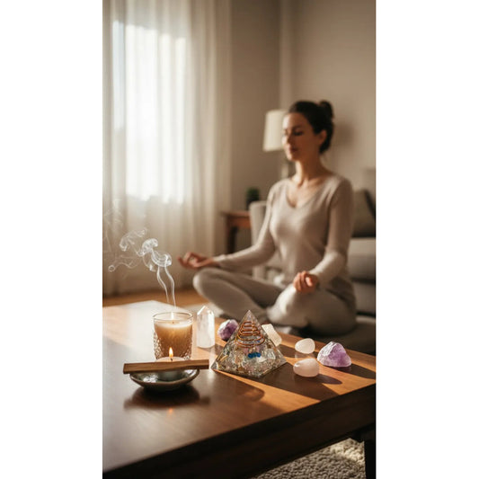 Piramide Orgonita 4 Cm De Altura Transparente