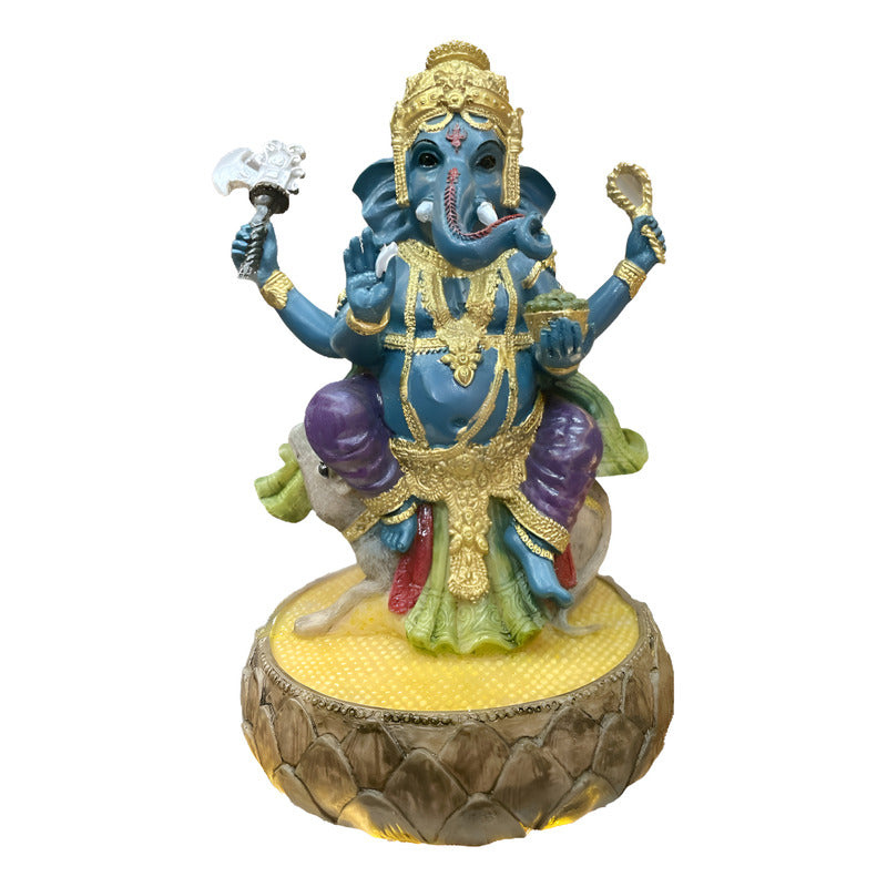 Ganesh Mouse Resin Statue 20 Cm Height.